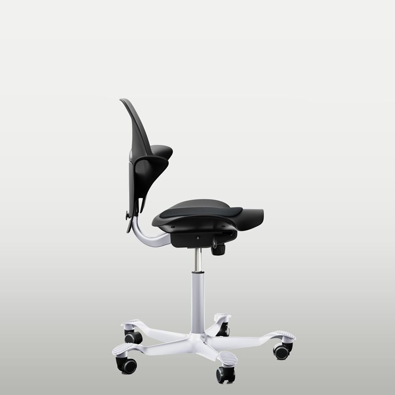 Kontorsstol H&#197;G Capisco Puls 8010, svart, silver kryss