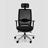 Office chair Veris Net 111SFL, black, aluminum