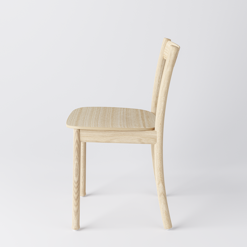 Trästol Arc, massiv ek