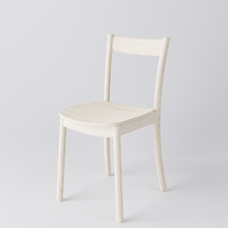 Wooden chair Arc, solid ash