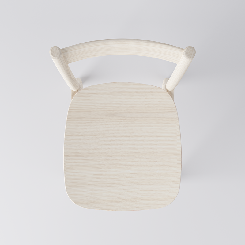 Wooden chair Arc, solid ash