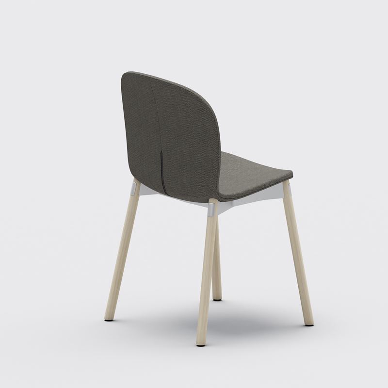 Stol Noor Wood 6080F, beige, ben i ask