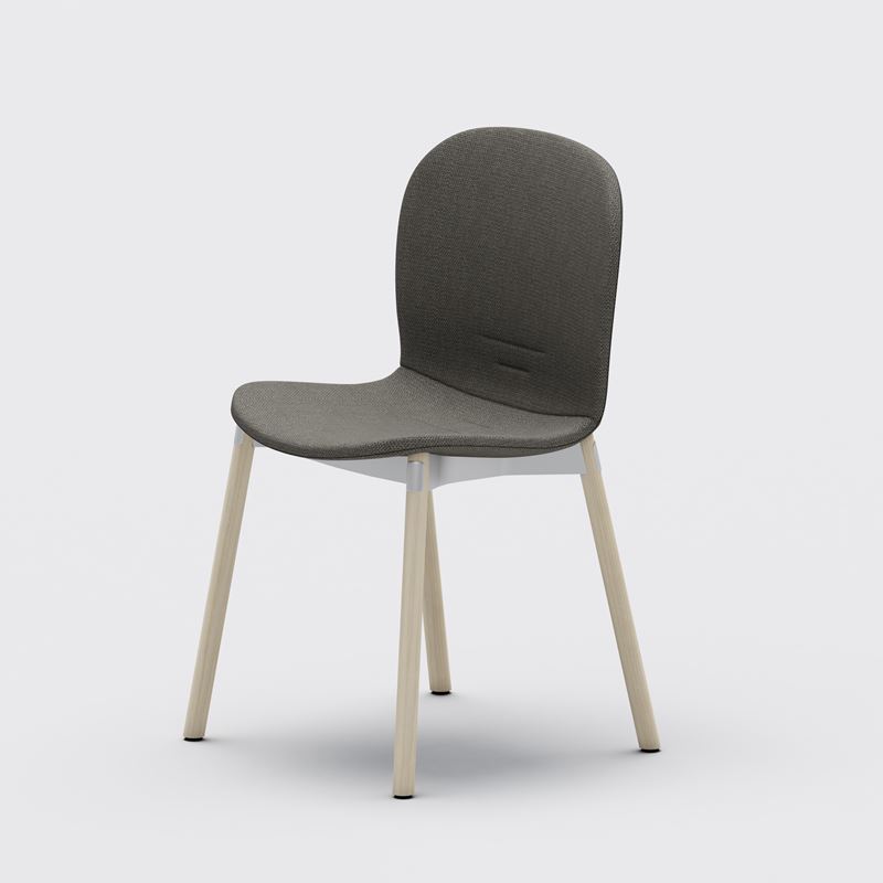 Stol Noor Wood 6080F, beige, ben i ask
