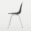 Chair, Eames Plastic side chair DSX, unclad black