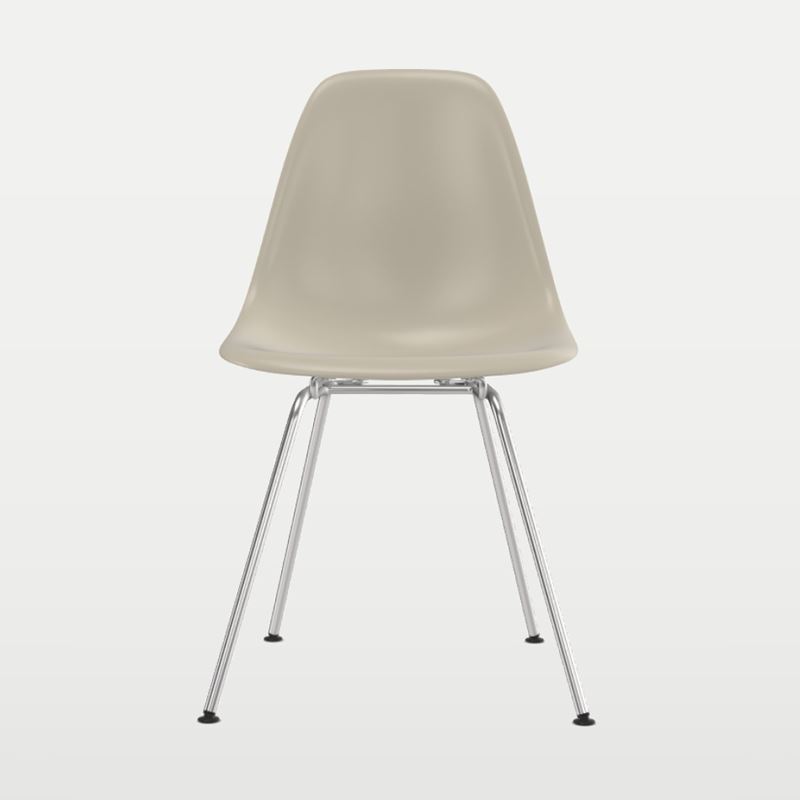 Stol, Eames Plastic side chair DSX, okl&#228;dd beige