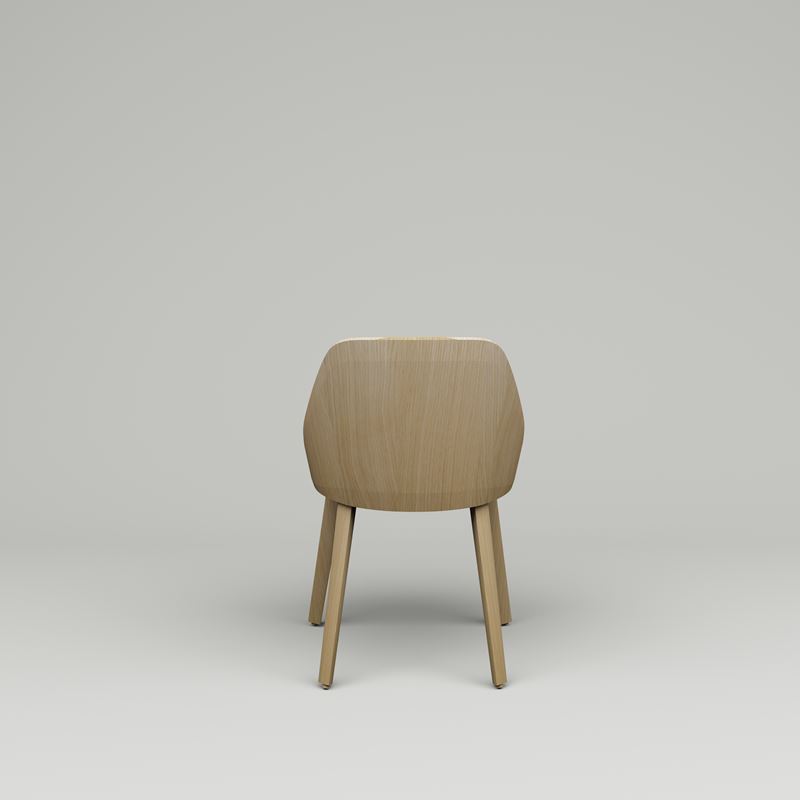 Kaiak tr&#228;stol, kl&#228;dd sits beige, ben och rygg ek