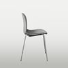 Shell chair RBM Noor with upholstered seat, beige