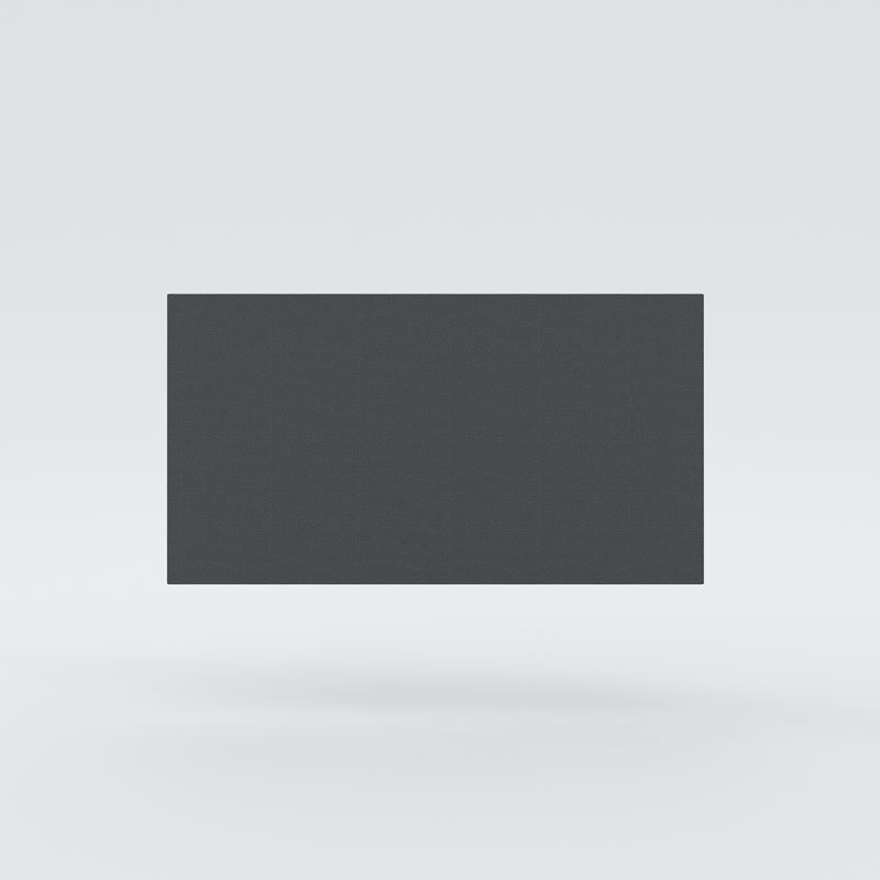 Table screen fabric, Carlow dark gray, 1200x650, white fittings