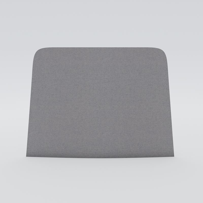 Table screen Ease, light gray felt upholstery, 600x450