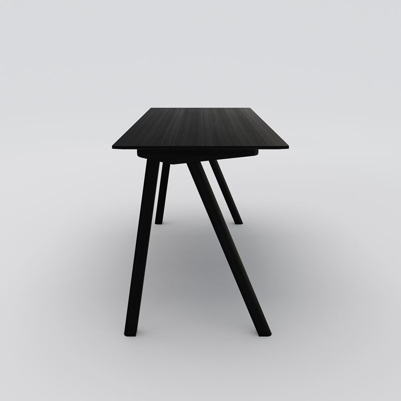 Desk CPH90, Oak, Black stained