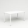 Office desk College, 1400x800, H730, white laminate, white