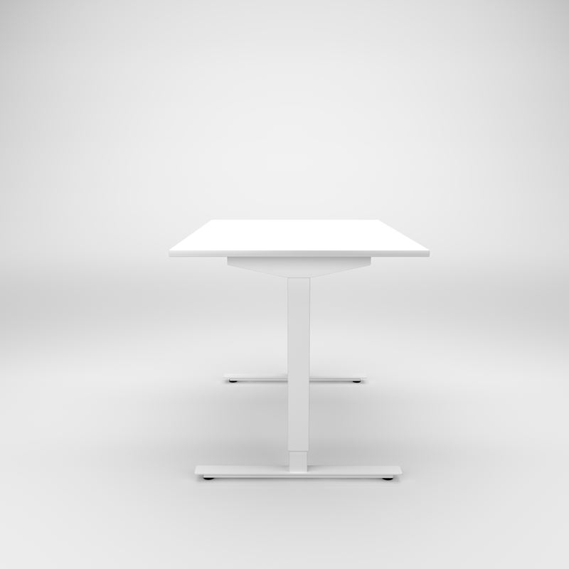 Höj- & sänkbart skrivbord ELis, 1200x700, vit laminat, vitlack