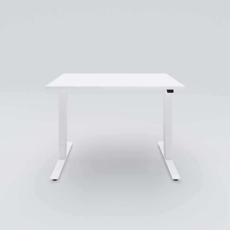 Höj- & sänkbart skrivbord Opus Light, 1200x800, vit laminat, vit