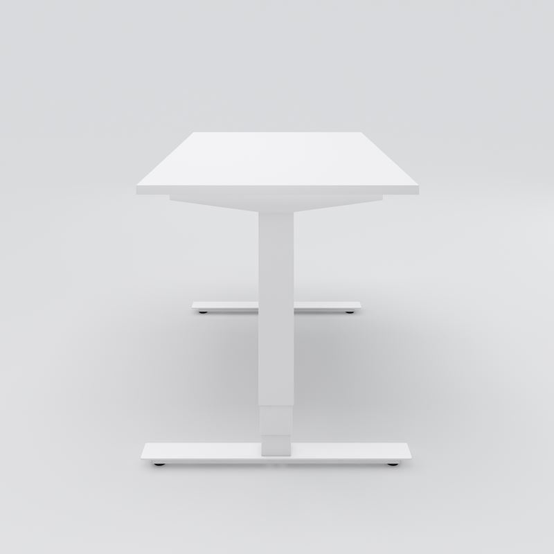 Höj- & sänkbart skrivbord Opus Light, 1200x800, vit laminat, vit
