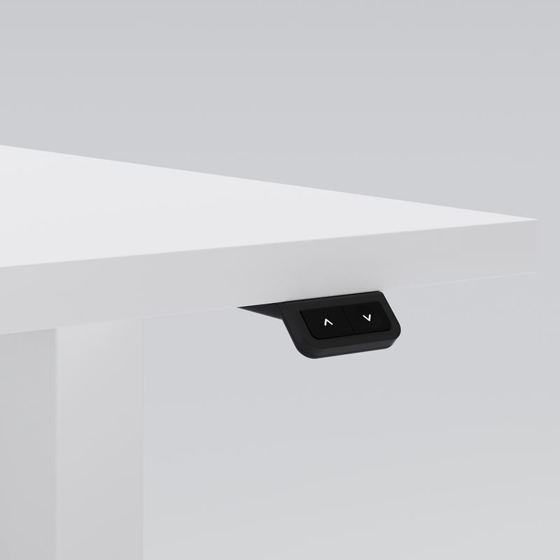 Höj- & sänkbart skrivbord Opus Light, 1200x800, vit laminat, vit