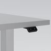 Sit-stand desk Opus Light, 1200x800, light gray laminate, silver