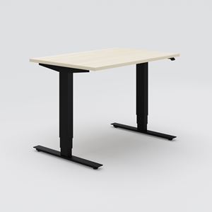 Sit-stand desk Opus Light, 1200x800, Ash veneer, black