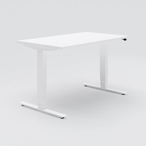 Höj- & sänkbart skrivbord Opus Light, 1400x800, vit laminat, vit