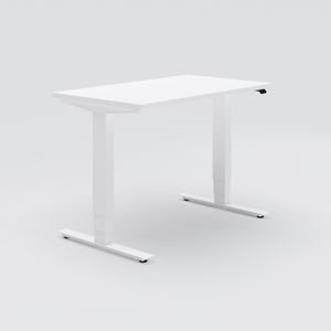 Höj-& sänkbart skrivbord Opus Light, 1200x700, vit laminat, vitlack