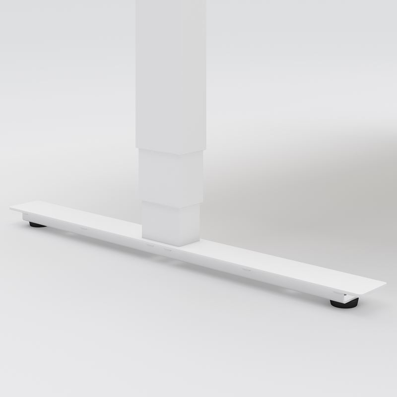 Sit-stand desk Opus Light, 1200x700, white laminate, white lacquer