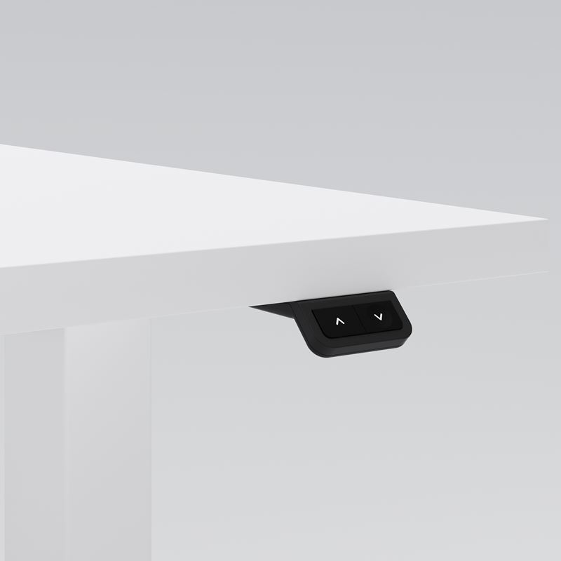 Sit-stand desk Opus Light, 1200x700, white laminate, white lacquer