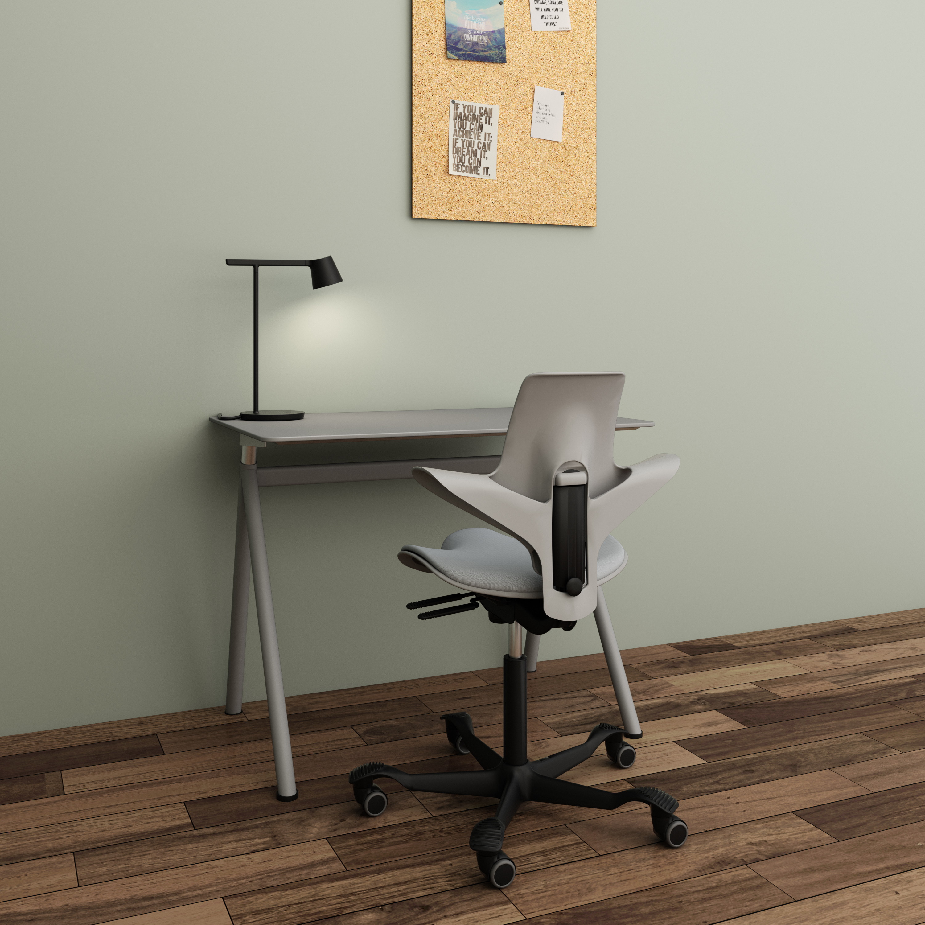 Stand up online desk matting