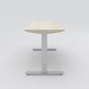 Sit-stand desk Opus Light, 1200x700, birch veneer, silver