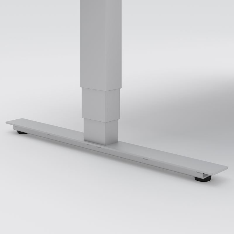 Sit-stand desk Opus Light, 1200x700, birch veneer, silver