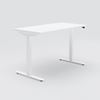 Stand-up desk, ELis, 1400x800, white / white incl. 2 cable grommets