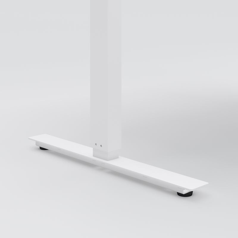 Stand-up desk, ELis, 1400x800, white / white incl. 2 cable grommets