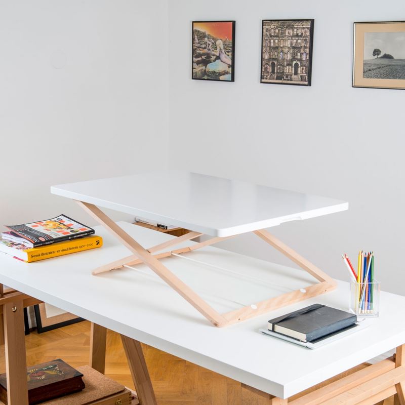 FreeDesk Desk Riser, vit 800x540mm, vit