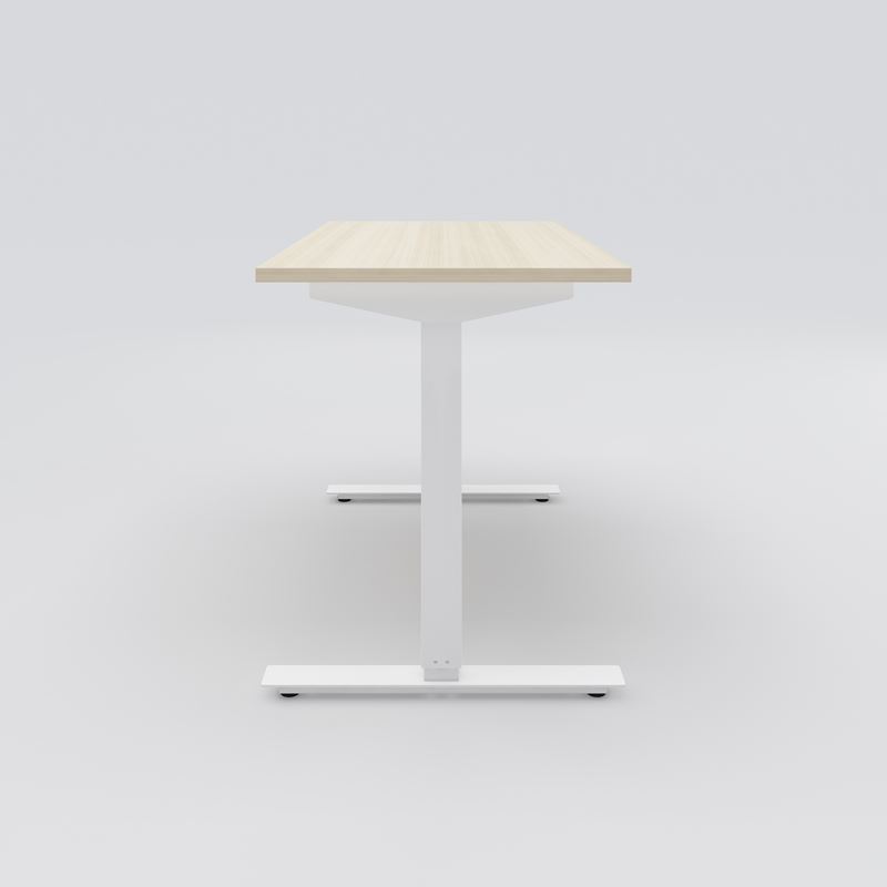 H&#246;j- &amp; s&#228;nkbart skrivbord ELis, 1200x700, ask, vitlack