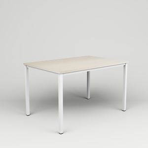 Skrivbord College, 1200x800, H730, Ask faner, vit