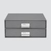 Letter box with drawers, organize, gray