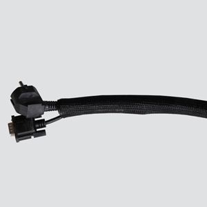 Kabelstrumpa / Kabelsamlare, PET, 3m, svart