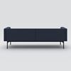 Sofa 3-seater Sans, black metal stand, dark blue upholstery