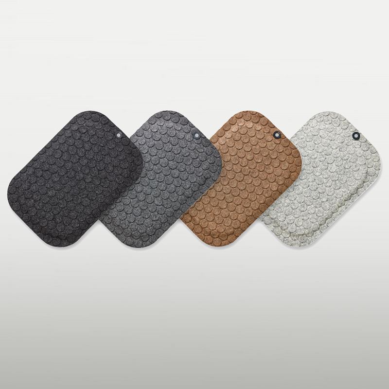 Standing mat StandUP Circle, 530x770, dark gray