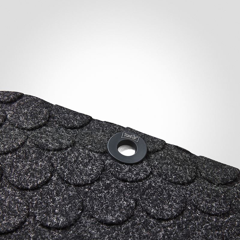 Ståmatta StandUP Circle, 530x770, svart