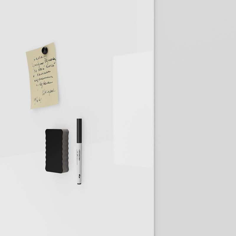 Glasskrivtavla Mood Wall, 1250x1000, vit