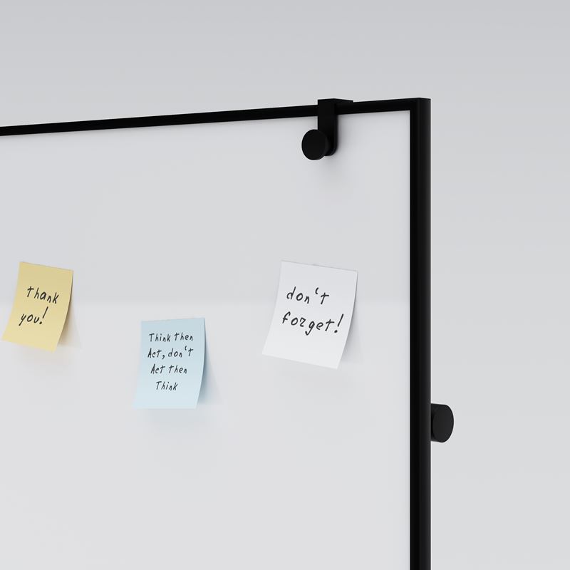 Mobil skrivtavla One, 1960x770 svart ram